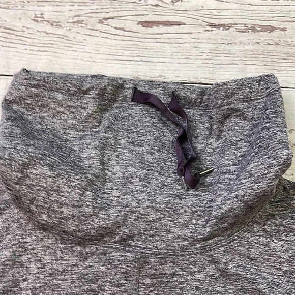 Apana Purple Cowl Neck Workout Sweatshirt - Picture 3 of 10
